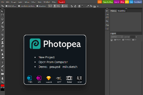 Další online alternativa Photoshopu